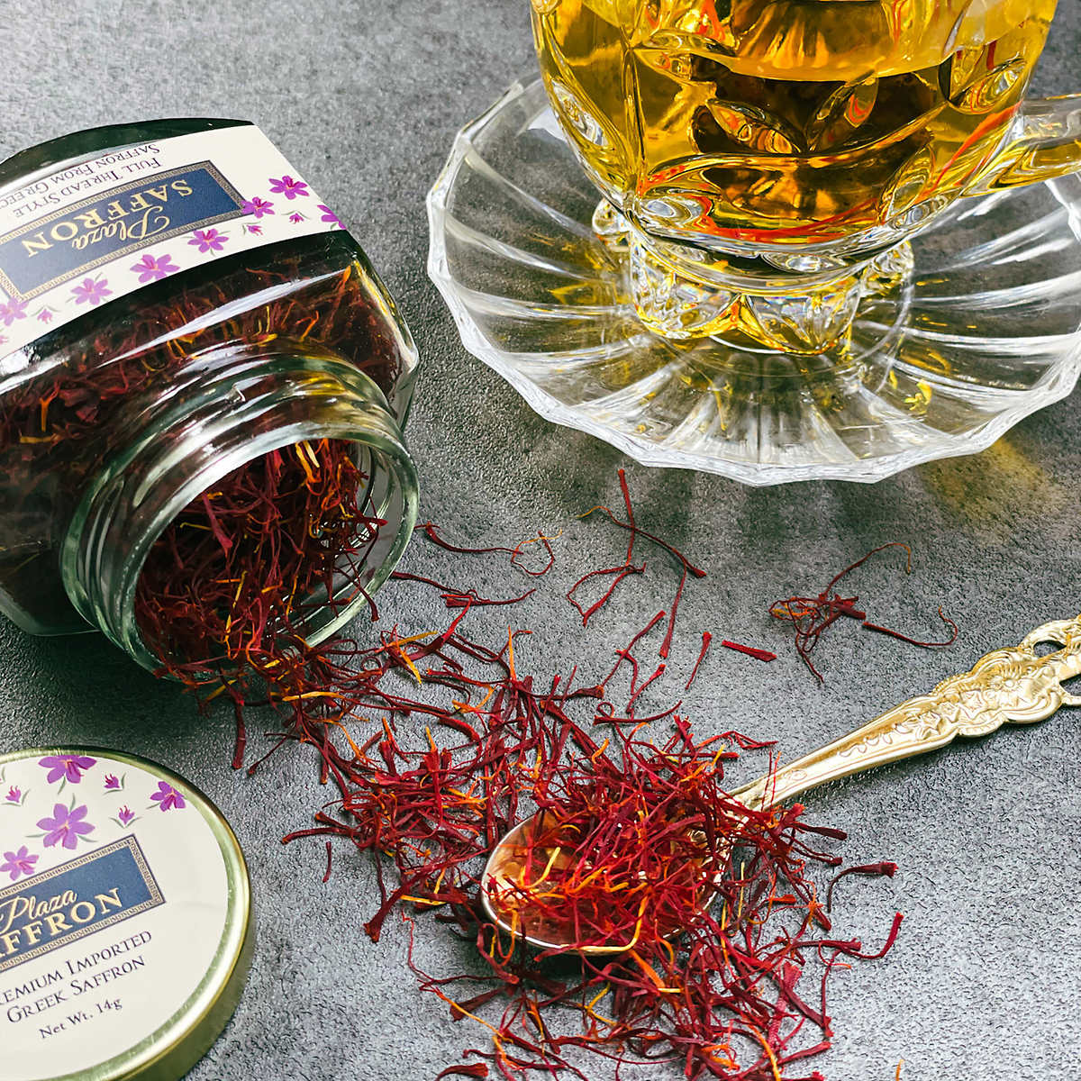 Full Thread Greek Saffron 14 Gram Jar Jarasim